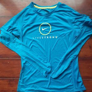 Long-sleeved Nike livestrong running shirt